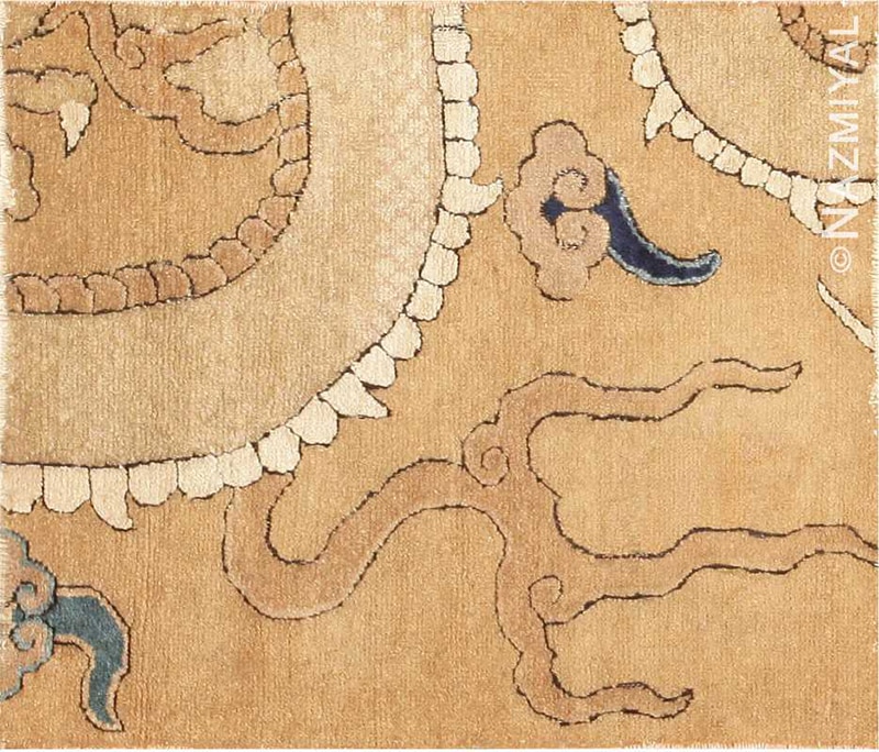 16th Century Ming Dynasty Chinese Dragon Carpet by Nazmiyal NYC