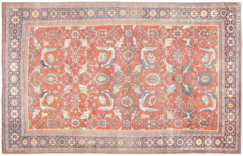 Antique Sultanabad Persian Rug Antique Sultanabad Persian Rug Nazmiyal