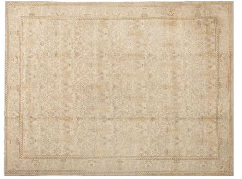 Decorative Room Size Antique Spanish Carpet Nazmiyal