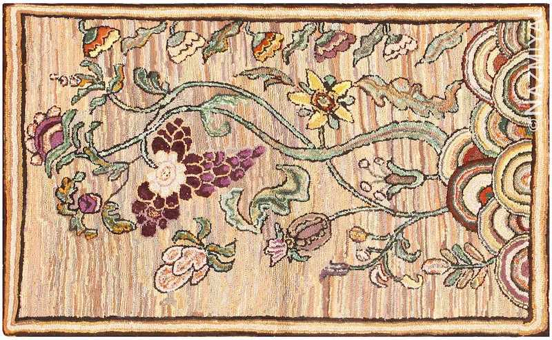 Antique American Hooked Rug Antique American Hooked Rug Nazmiyal