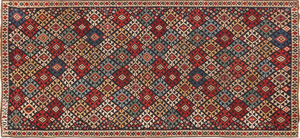 Antique Caucasian Shirvan Kilim Rug #70418 Antique Caucasian Shirvan Kilim Rug #70418 by Nazmiyal Antique Rugs