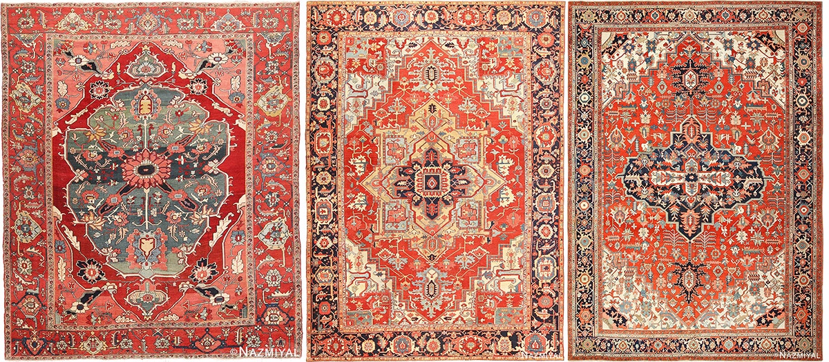 Antique Persian Serapi Rugs Antique Persian Serapi Rugs by Nazmiyal