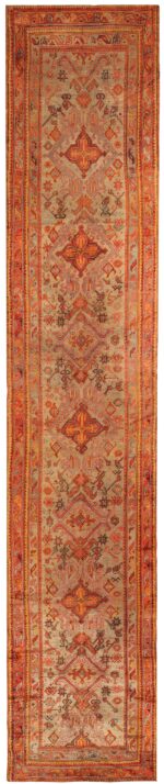 Antique Turkish Oushak Runner Rug 70276 by Nazmiyal NYC