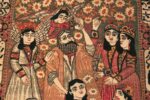 Close Up Antique Biblical Scene Persian Kerman Rug 42326 by Nazmiyal NYC