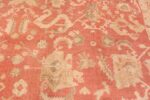 Close Up Antique Turkish Oushak Rug Close Up Antique Turkish Oushak Rug 49907 by Nazmiyal NYC