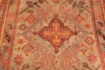 Close Up Antique Turkish Oushak Runner Rug 70276 by Nazmiyal NYC