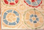 Corner Of Antique Ottoman Embroidery Rug 8053 by Nazmiyal NYC