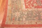 Corner Of Antique Turkish Oushak Rug Corner Of Antique Turkish Oushak Rug 49907 by Nazmiyal NYC