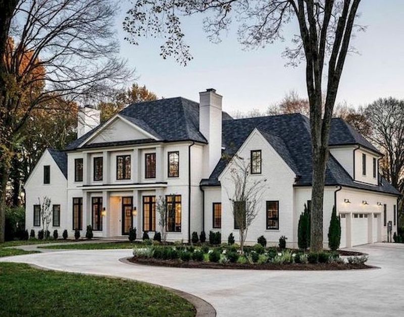 Exterior Color Schemes Black and White Nazmiyal