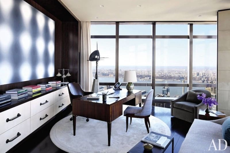 Consider mixing and matching rug and furniture shapes. Home Office Rug Shapes Nazmiyal