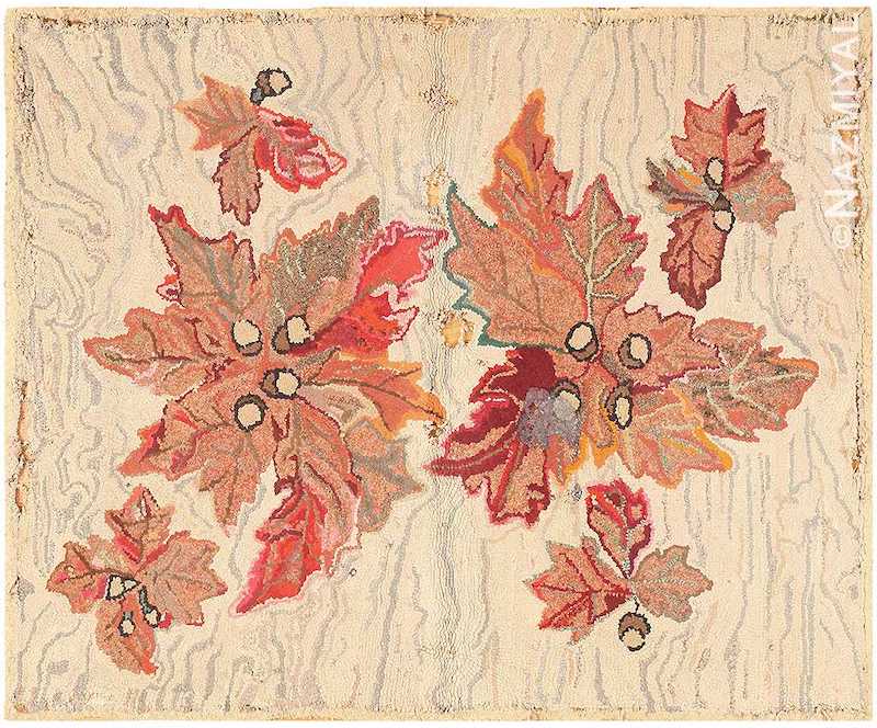 Small Scatter Size Antique American Hooked Rug Small Scatter Size Antique American Hooked Rug Nazmiyal