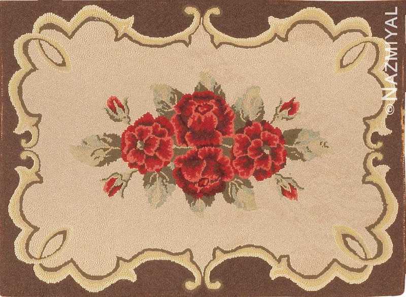 Antique American Hooked Rug Antique American Hooked Rug Nazmiyal