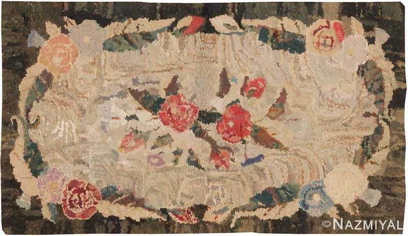 Antique Hooked American Rug Antique Hooked American Rug Nazmiyal
