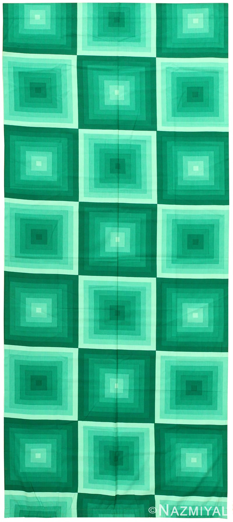 Vintage Scandinavian Verner Panton Quadrat Textile 47860 by Nazmiyal NYC