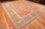 Whole View Of Antique Turkish Oushak Rug Whole View Of Antique Turkish Oushak Rug 49907 by Nazmiyal NYC