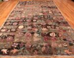 Whole View Of Antique Ambiguous Floral Rug 48088 by Nazmiyal NYC
