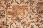 Animal Antique Persian Floral Kashan Rug 70554 by Nazmiyal NYC