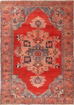 Antique Persian Serapi Rug 70548 by Nazmiyal NYC