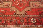Border Of Geometric Antique Persian Serapi Rug 70522 by Nazmiyal NYC