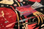 Close Up Modern Kandinsky Inspired Art Rug 70551 by Nazmiyal NYC