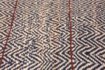 close up of vintage scandivanian Swedish kilim rug by marta maas fjetterstrom 49128 Nazmiyal NYC