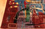 Corner Of Modern Basquiat Inspired Art Rug 70550 by Nazmiyal NYC