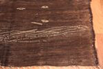 Corner Of Vintage Moroccan Brown Kilim Rug 70540 by Nazmiyal NYC