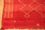 Corner Of Vintage Moroccan Red Rug 70536 by Nazmiyal NYC