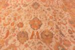Details Geometric Antique Turkish Oushak Rug 70520 by Nazmiyal NYC