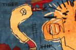 Details Modern Basquiat Inspired Art Rug 70550 by Nazmiyal NYC