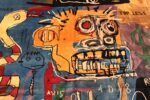 Face Of Modern Basquiat Inspired Art Rug 70550 by Nazmiyal NYC