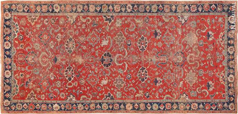 Antique 17th Century Northwest Persian Animal Rug Nazmiyal