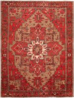 Large Geometric Antique Persian Serapi Rug 70522 by Nazmiyal NYC