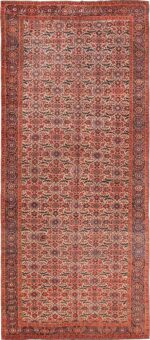 Ivory Antique Gallery Size Persian Bidjar Rug 70552 by Nazmiyal Antique Rugs