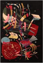 Modern Kandinsky Inspired Art Rug 70551 by Nazmiyal NYC