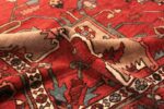 Pile Of Geometric Antique Persian Serapi Rug 70522 by Nazmiyal NYC