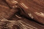 Pile Of Vintage Moroccan Brown Kilim Rug 70540 by Nazmiyal NYC