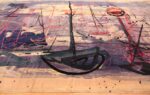 Side View Of Vintage Art Expressionist Rug 70547 by Nazmiyal NYC