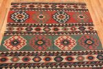 Top Of Antique Tribal Caucasian Kuba Kilim Rug 70412 by Nazmiyal NYC