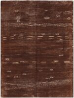 Vintage Moroccan Brown Kilim Rug 70540 by Nazmiyal NYC