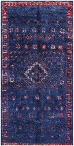Vintage Berber Moroccan Blue Rug 70535 by Nazmiyal NYC