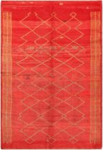 Vintage Moroccan Red Rug 70536 by Nazmiyal NYC