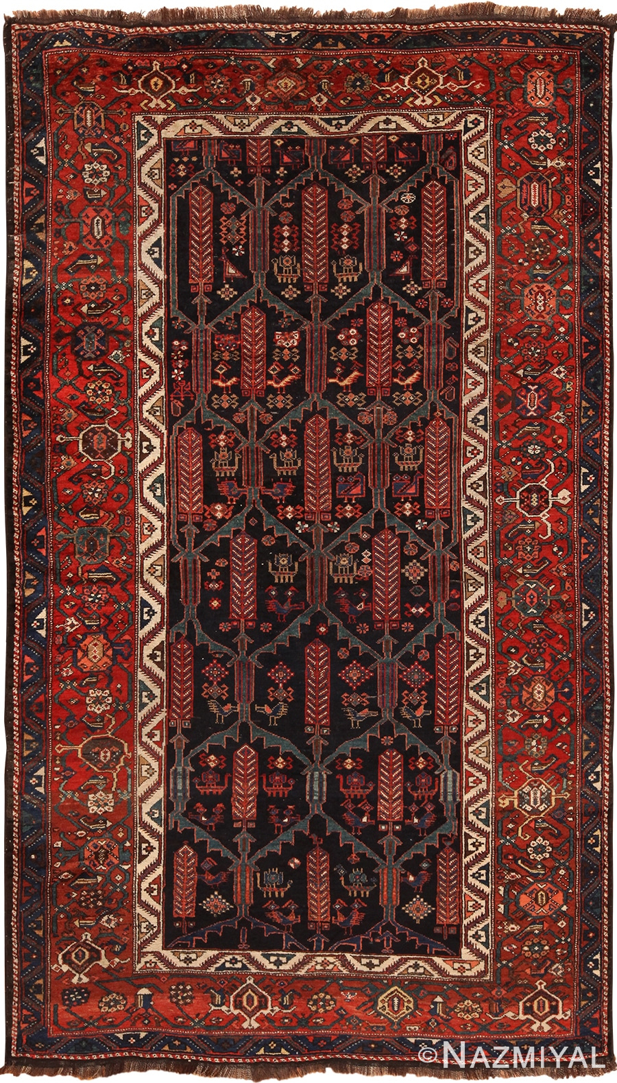 Antique Persian Kurdish Rug 70425 by Nazmiyal NYC