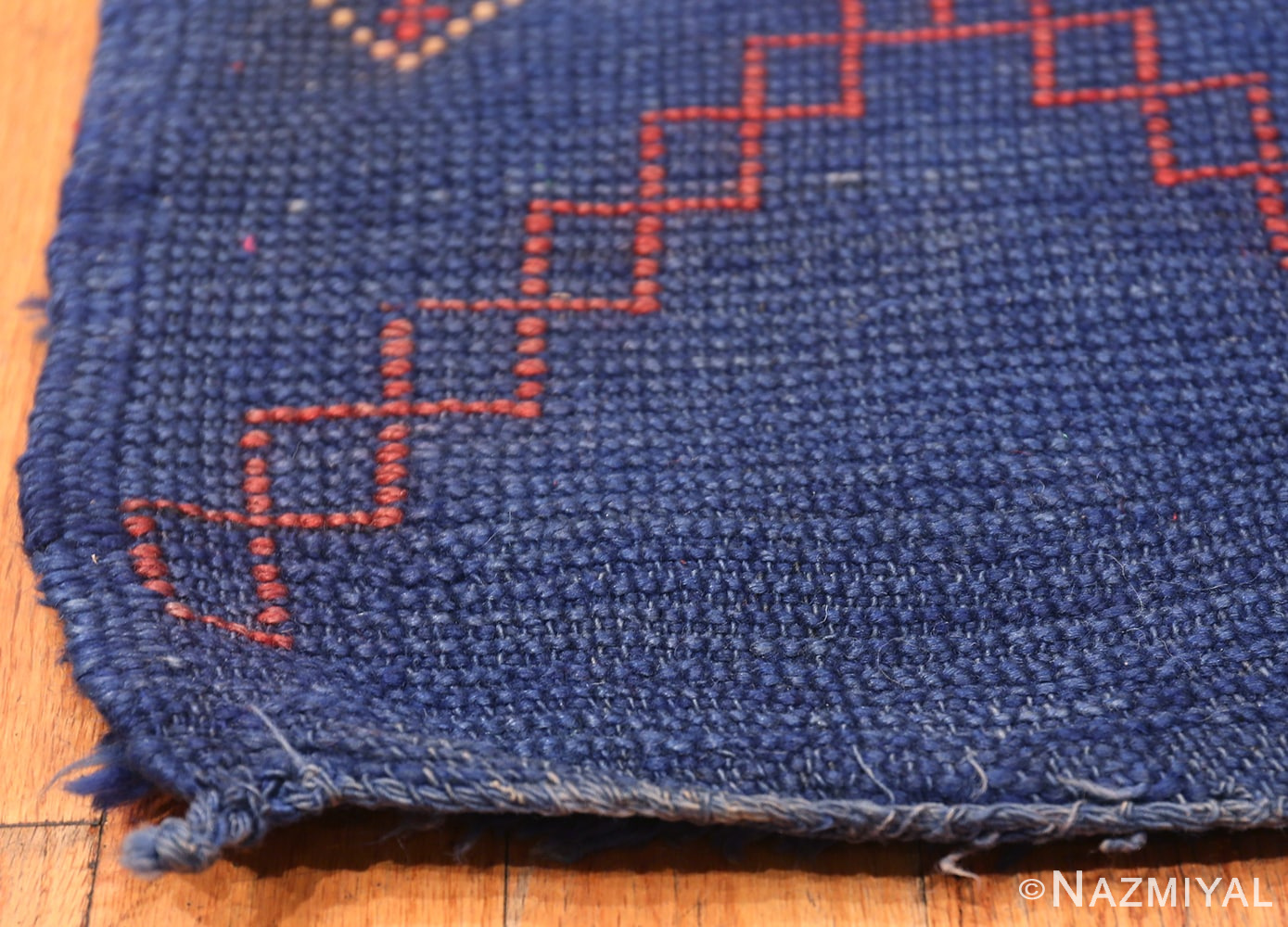 Corner Of Vintage Berber Moroccan Rug 70541 by Nazmiyal NYC