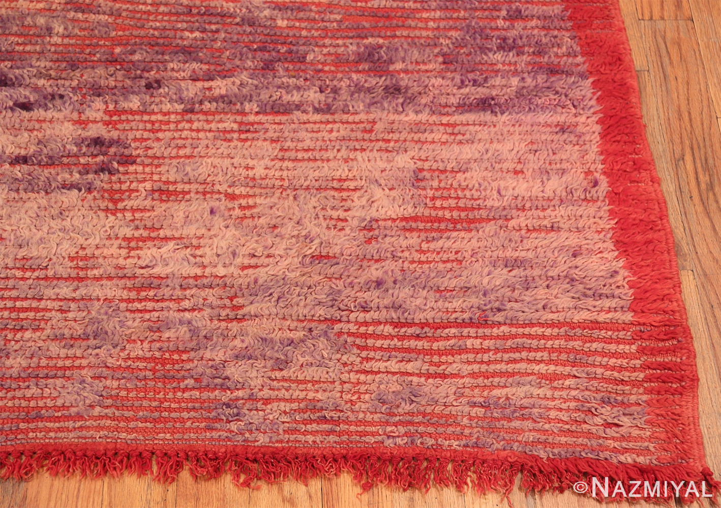 Corner Of Vintage Berber Moroccan Rug 70543 by Nazmiyal NY