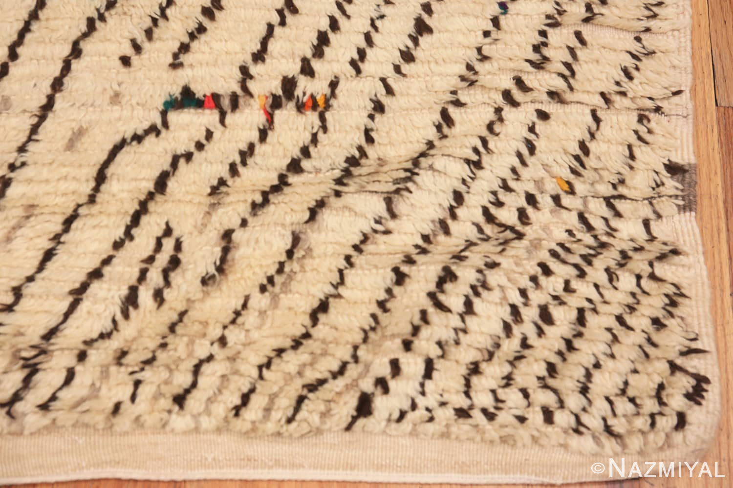 Corner Of Vintage Moroccan Rug 70545 by Nazmiyal NYC