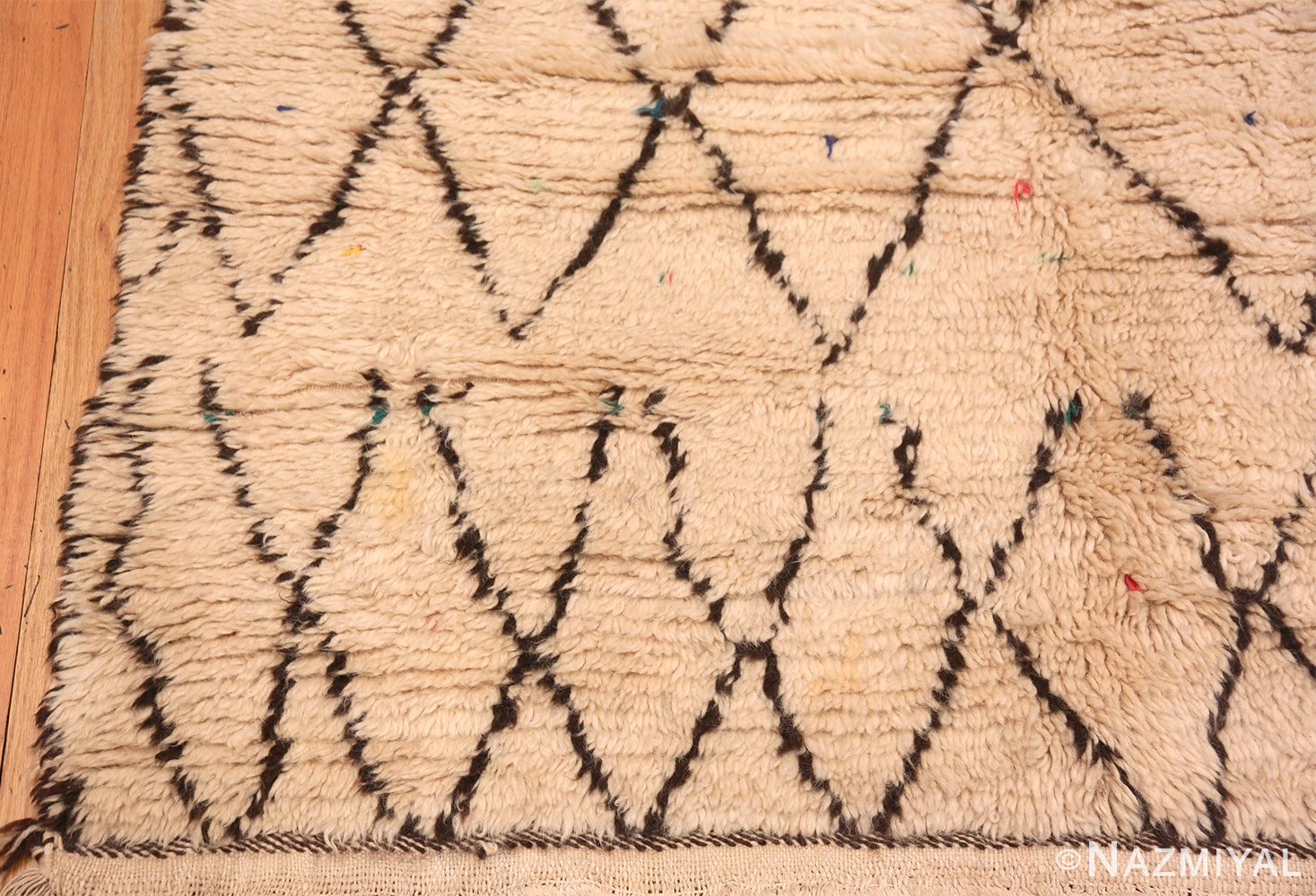 Corner Of Vintage Moroccan Rug 70531 by Nazmiyal NYC