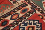 Weave Of Antique Tribal Caucasian Kuba Kilim Rug 70412 by Nazmiyal NYC