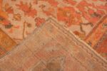Weave Of Geometric Antique Turkish Oushak Rug 70520 by Nazmiyal NYC