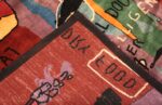 Weave Of Modern Basquiat Inspired Art Rug 70550 by Nazmiyal NYC